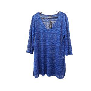 NWT Portocruz Size Large Womens Blue Shirt #M-3-52-GLW